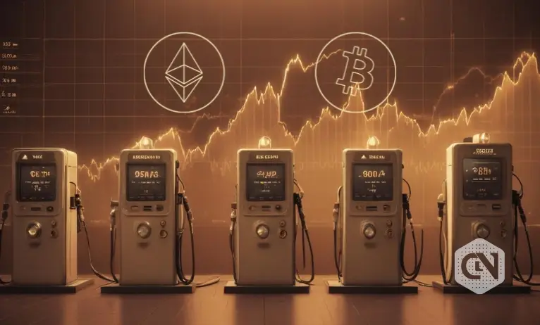 Harga gas Ethereum dan pendapatan penambang Bitcoin mendekati rekor terendah