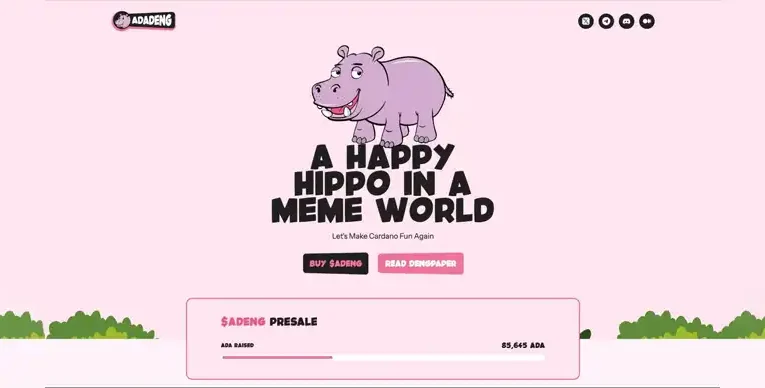 ADADENG Mengumpulkan 90,000 ADA dengan Tersisa 24 Jam di Presale